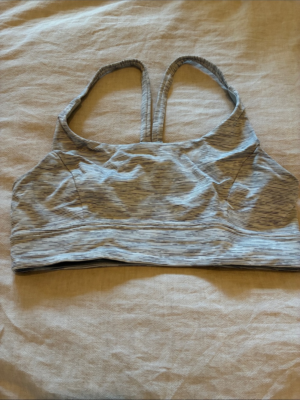 Lululemon Athletica Grey Flow Y Sports Bra